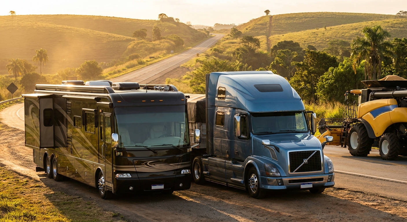 Motorhome de Gusttavo Lima: O Luxo GIGANTE e a Força dos Caminhões!